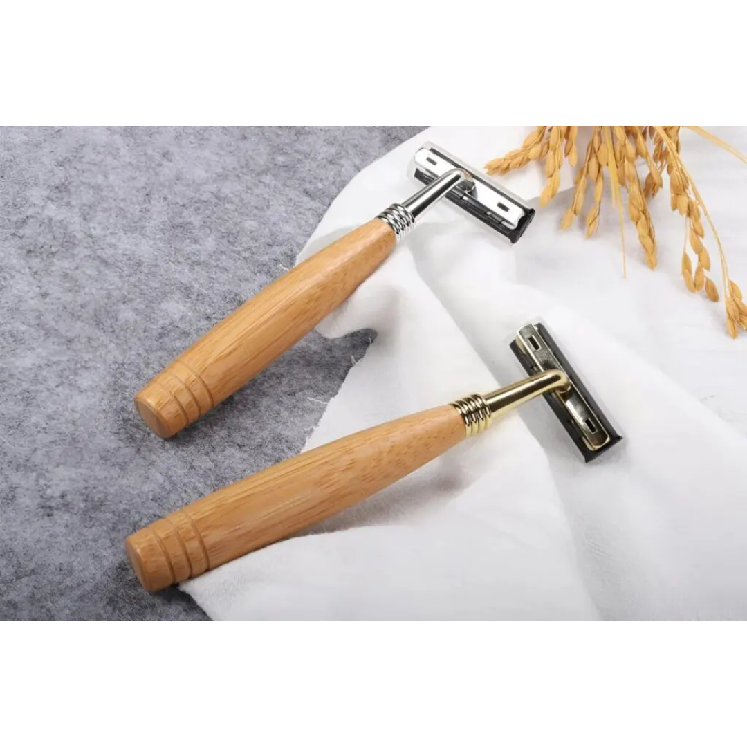 Dao cạo râu bằng gỗ dùng cho khách sạn
